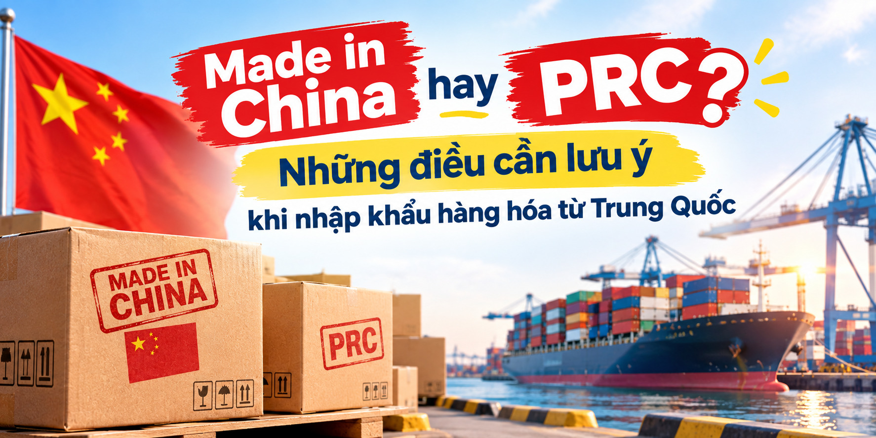 MADE IN CHINA HAY PRC: NHỮNG ĐIỀU CẦN LƯU Ý KHI NHẬP KHẨU HÀNG HÓA TỪ TRUNG QUỐC